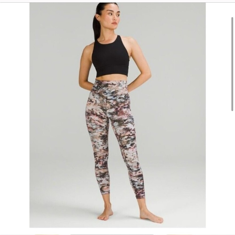 • Lululemon • Women’s Align High-Rise Pant 28" Future Utopia Multi Brown 2 - Picture 1 of 4